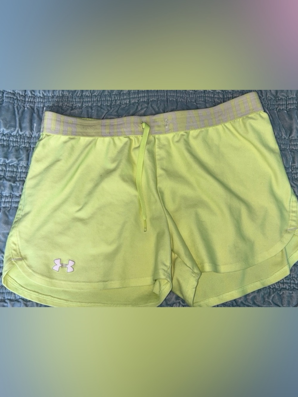 Under Armour Men’s Neon Lime Athletic Shorts
